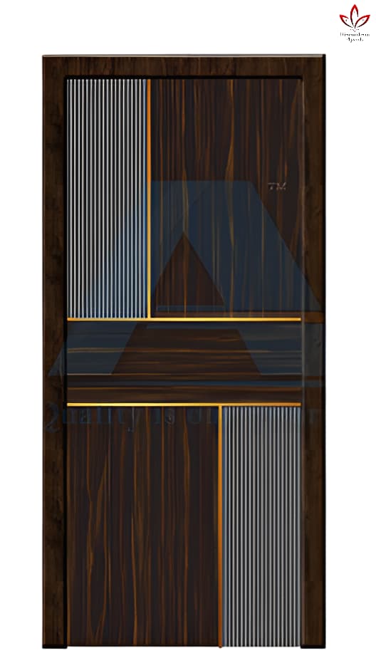 Gold beeding laminate doors -1